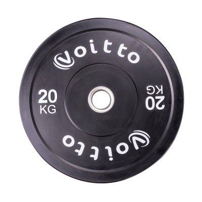 Набор черных бамперных дисков Voitto 20 кг (4 шт) - d51
