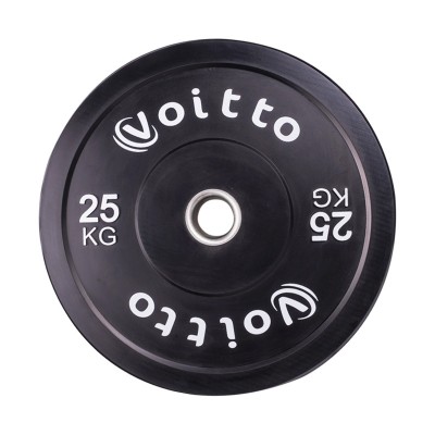 Набор черных бамперных дисков Voitto 25 кг (4 шт) - d51
